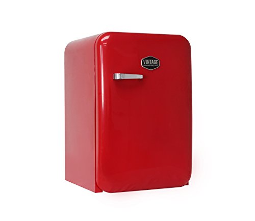 Vintage Industries Retro-Kühlschrank Kingston, Minibar, Minikühlschrank, Tisch-Kühlschrank, manuelle Temperatureinstellung, Weinfach, Gemüsefach, rot, VIRC160 Vintage Industries Retro-Kühlschrank Kingston, Minibar, Minikühlschrank, Tisch-Kühlschrank, manuelle Temperatureinstellung, Weinfach, Gemüsefach, rot, VIRC160 von Vintage Industries
