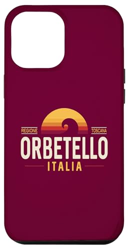 Hülle für iPhone 12 Pro Max Orbetello Italia | Orbetello Toskana Italien Retro Wave von Vintage Italia Beach Designs