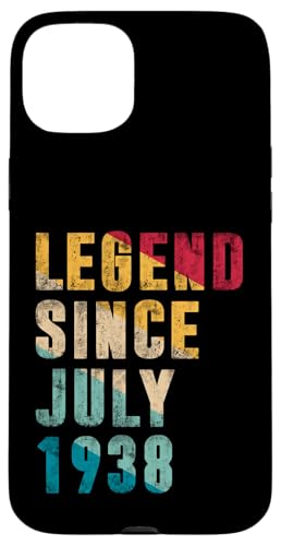 Legend Since Juli 1938 - 87 Years Old Gifts 87th Birthday Hülle für iPhone 15 Plus Legend Since Juli 1938 - 87 Years Old Gifts 87th Birthday Hülle für iPhone 15 Plus von Vintage Legend Since Birthday Gifts Store By Mj