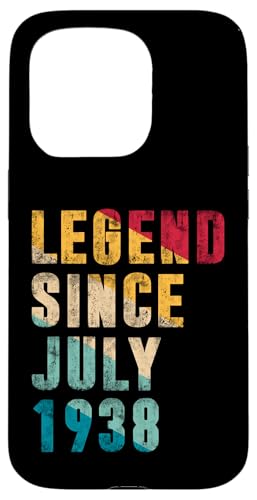 Legend Since Juli 1938 - 87 Years Old Gifts 87th Birthday Hülle für iPhone 15 Pro Legend Since Juli 1938 - 87 Years Old Gifts 87th Birthday Hülle für iPhone 15 Pro von Vintage Legend Since Birthday Gifts Store By Mj