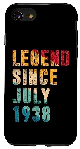 Legend Since Juli 1938 - 87 Years Old Gifts 87th Birthday Hülle für iPhone SE (2020) / 7 / 8 von Vintage Legend Since Birthday Gifts Store By Mj