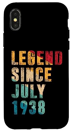 Legend Since Juli 1938 - 87 Years Old Gifts 87th Birthday Hülle für iPhone X/XS Legend Since Juli 1938 - 87 Years Old Gifts 87th Birthday Hülle für iPhone X/XS von Vintage Legend Since Birthday Gifts Store By Mj