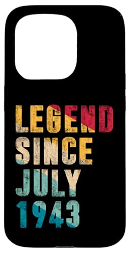 Legend Since Juli 1943 - 82 Years Old Gifts 82nd Birthday Hülle für iPhone 15 Pro Legend Since Juli 1943 - 82 Years Old Gifts 82nd Birthday Hülle für iPhone 15 Pro von Vintage Legend Since Birthday Gifts Store By Mj