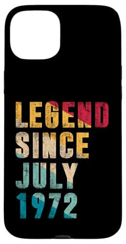 Legend Since Juli 1972 - 53 Years Old Gifts 53rd Birthday Hülle für iPhone 15 Plus Legend Since Juli 1972 - 53 Years Old Gifts 53rd Birthday Hülle für iPhone 15 Plus von Vintage Legend Since Birthday Gifts Store By Mj