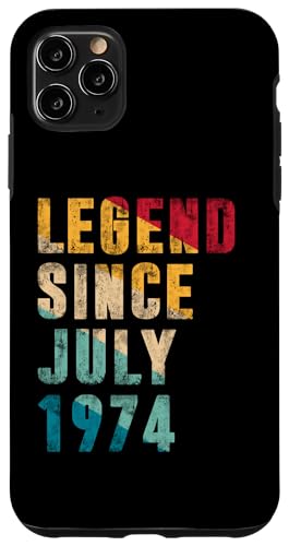 Legend Since Juli 1974 - 51 Years Old Gifts 51. Geburtstag Hülle für iPhone 11 Pro Max Legend Since Juli 1974 - 51 Years Old Gifts 51. Geburtstag Hülle für iPhone 11 Pro Max von Vintage Legend Since Birthday Gifts Store By Mj