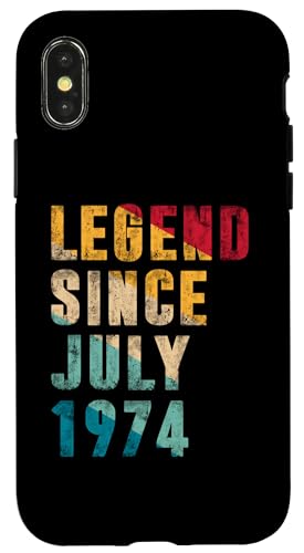 Legend Since Juli 1974 - 51 Years Old Gifts 51. Geburtstag Hülle für iPhone X/XS Legend Since Juli 1974 - 51 Years Old Gifts 51. Geburtstag Hülle für iPhone X/XS von Vintage Legend Since Birthday Gifts Store By Mj
