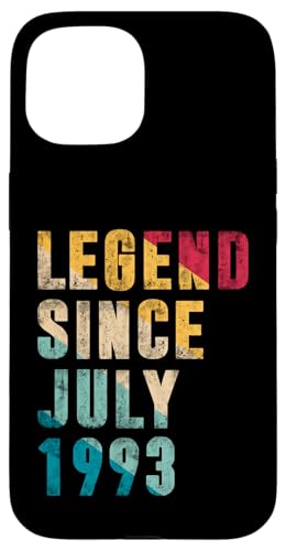 Legend Since Juli 1993 - 30 Years Old Gifts 30th Birthday Hülle für iPhone 15 Legend Since Juli 1993 - 30 Years Old Gifts 30th Birthday Hülle für iPhone 15 von Vintage Legend Since Birthday Gifts Store By Mj