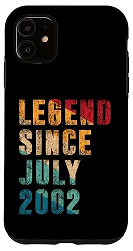 Legend Since Juli 2002 - 23 Years Old Gifts 23rd Birthday Hülle für iPhone 11 Legend Since Juli 2002 - 23 Years Old Gifts 23rd Birthday Hülle für iPhone 11 von Vintage Legend Since Birthday Gifts Store By Mj