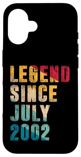 Legend Since Juli 2002 - 23 Years Old Gifts 23rd Birthday Hülle für iPhone 16 Legend Since Juli 2002 - 23 Years Old Gifts 23rd Birthday Hülle für iPhone 16 von Vintage Legend Since Birthday Gifts Store By Mj