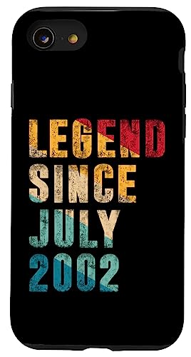 Legend Since Juli 2002 - 23 Years Old Gifts 23rd Birthday Hülle für iPhone SE (2020) / 7 / 8 von Vintage Legend Since Birthday Gifts Store By Mj