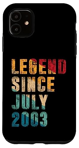 Legend Since Juli 2003 - 22 Years Old Gifts 22nd Birthday Hülle für iPhone 11 Legend Since Juli 2003 - 22 Years Old Gifts 22nd Birthday Hülle für iPhone 11 von Vintage Legend Since Birthday Gifts Store By Mj