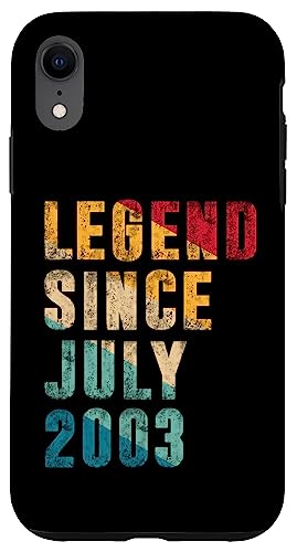 Legend Since Juli 2003 - 22 Years Old Gifts 22nd Birthday Hülle für iPhone XR Legend Since Juli 2003 - 22 Years Old Gifts 22nd Birthday Hülle für iPhone XR von Vintage Legend Since Birthday Gifts Store By Mj