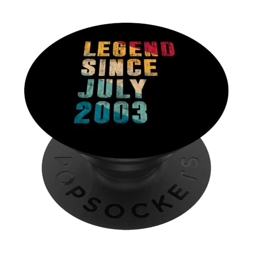 Legend Since Juli 2003 - 22 Years Old Gifts 22nd Birthday PopSockets Klebender PopGrip Legend Since Juli 2003 - 22 Years Old Gifts 22nd Birthday PopSockets Klebender PopGrip von Vintage Legend Since Birthday Gifts Store By Mj