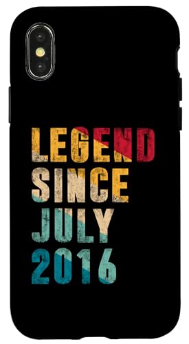 Legend Since Juli 2016 - 9 Years Old Kids Gifts 9th Birthday Hülle für iPhone X/XS Legend Since Juli 2016 - 9 Years Old Kids Gifts 9th Birthday Hülle für iPhone X/XS von Vintage Legend Since Birthday Gifts Store By Mj