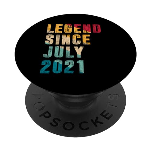 Legend Since Juli 2021 - 4 Year Old Kids Gifts 4th Birthday PopSockets Klebender PopGrip Legend Since Juli 2021 - 4 Year Old Kids Gifts 4th Birthday PopSockets Klebender PopGrip von Vintage Legend Since Birthday Gifts Store By Mj