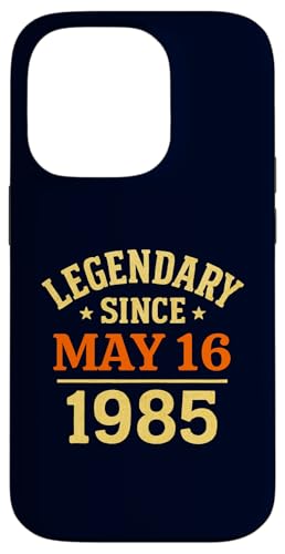 Legendär seit 16. Mai 1985, tolle Geburtstagsparty im Retro-Look Hülle für iPhone 14 Pro Legendär seit 16. Mai 1985, tolle Geburtstagsparty im Retro-Look Hülle für iPhone 14 Pro von Vintage May 1985 Birthday Gift Tee for Men & Women