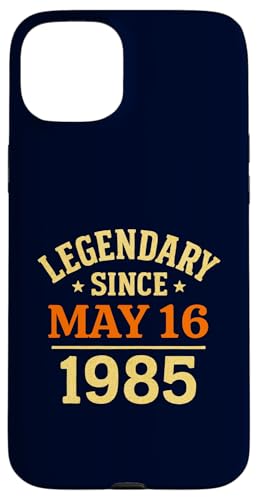 Legendär seit 16. Mai 1985, tolle Geburtstagsparty im Retro-Look Hülle für iPhone 15 Plus Legendär seit 16. Mai 1985, tolle Geburtstagsparty im Retro-Look Hülle für iPhone 15 Plus von Vintage May 1985 Birthday Gift Tee for Men & Women