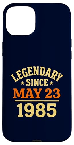 Legendär seit 23. Mai 1985, tolle Geburtstagsparty im Retro-Look Hülle für iPhone 15 Plus von Vintage May 1985 Birthday Gift Tee for Men & Women
