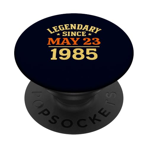 Legendär seit 23. Mai 1985, tolle Geburtstagsparty im Retro-Look PopSockets Klebender PopGrip Legendär seit 23. Mai 1985, tolle Geburtstagsparty im Retro-Look PopSockets Klebender PopGrip von Vintage May 1985 Birthday Gift Tee for Men & Women