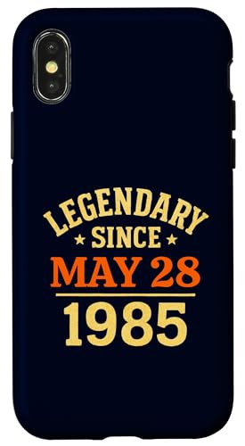 Legendär seit 28. Mai 1985, tolle Geburtstagsparty im Retro-Look Hülle für iPhone X/XS von Vintage May 1985 Birthday Gift Tee for Men & Women