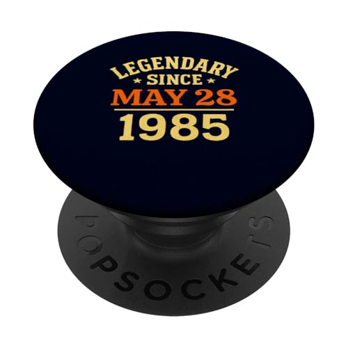 Legendär seit 28. Mai 1985, tolle Geburtstagsparty im Retro-Look PopSockets Klebender PopGrip Legendär seit 28. Mai 1985, tolle Geburtstagsparty im Retro-Look PopSockets Klebender PopGrip von Vintage May 1985 Birthday Gift Tee for Men & Women