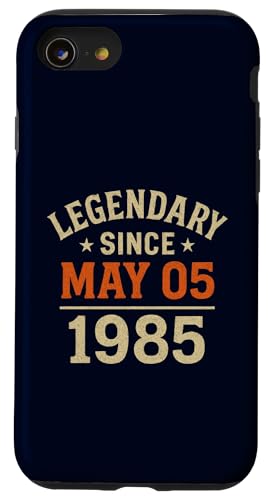 Legendär seit 5. Mai 1985, tolle Geburtstagsparty im Retro-Look Hülle für iPhone SE (2020) / 7 / 8 von Vintage May 1985 Birthday Gift Tee for Men & Women