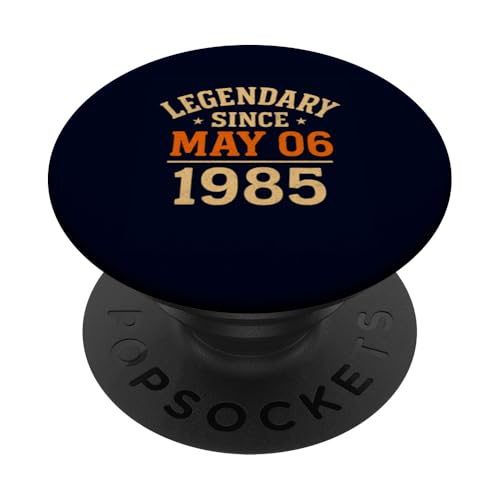 Legendär seit 6. Mai 1985, tolle Geburtstagsparty im Retro-Look PopSockets Klebender PopGrip Legendär seit 6. Mai 1985, tolle Geburtstagsparty im Retro-Look PopSockets Klebender PopGrip von Vintage May 1985 Birthday Gift Tee for Men & Women