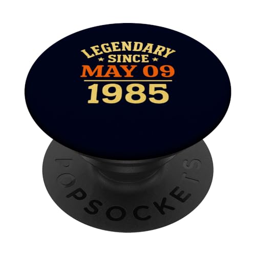Legendär seit 9. Mai 1985 Fantastische Geburtstagsparty im Retro-Look PopSockets Klebender PopGrip Legendär seit 9. Mai 1985 Fantastische Geburtstagsparty im Retro-Look PopSockets Klebender PopGrip von Vintage May 1985 Birthday Gift Tee for Men & Women