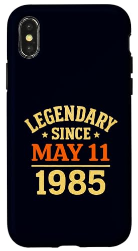 Legendär seit dem 11. Mai 1985 Fantastische Geburtstagsparty im Retro-Look Hülle für iPhone X/XS Legendär seit dem 11. Mai 1985 Fantastische Geburtstagsparty im Retro-Look Hülle für iPhone X/XS von Vintage May 1985 Birthday Gift Tee for Men & Women