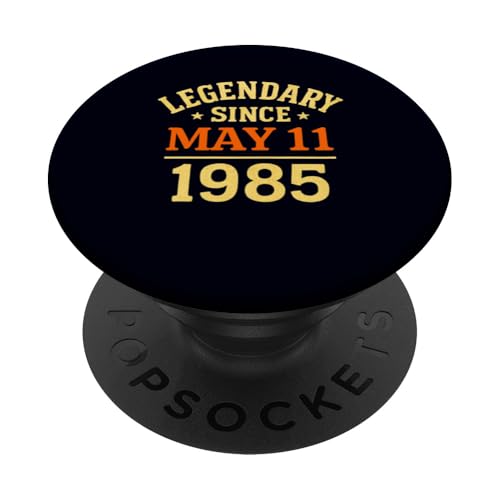 Legendär seit dem 11. Mai 1985 Fantastische Geburtstagsparty im Retro-Look PopSockets Klebender PopGrip Legendär seit dem 11. Mai 1985 Fantastische Geburtstagsparty im Retro-Look PopSockets Klebender PopGrip von Vintage May 1985 Birthday Gift Tee for Men & Women