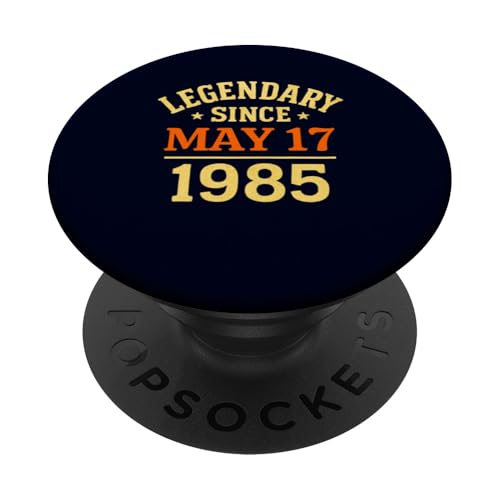 Legendär seit dem 17. Mai 1985, tolle Geburtstagsparty im Retro-Look PopSockets Klebender PopGrip Legendär seit dem 17. Mai 1985, tolle Geburtstagsparty im Retro-Look PopSockets Klebender PopGrip von Vintage May 1985 Birthday Gift Tee for Men & Women