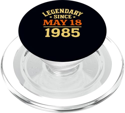 Legendär seit dem 18. Mai 1985, tolle Geburtstagsparty im Retro-Look PopSockets PopGrip für MagSafe Legendär seit dem 18. Mai 1985, tolle Geburtstagsparty im Retro-Look PopSockets PopGrip für MagSafe von Vintage May 1985 Birthday Gift Tee for Men & Women