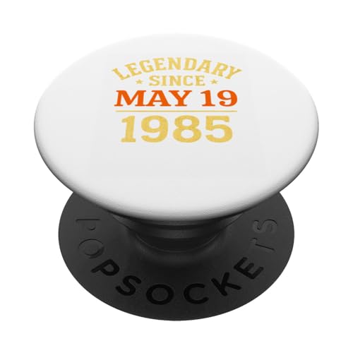 Legendär seit dem 19. Mai 1985, tolle Geburtstagsparty im Retro-Look PopSockets Klebender PopGrip Legendär seit dem 19. Mai 1985, tolle Geburtstagsparty im Retro-Look PopSockets Klebender PopGrip von Vintage May 1985 Birthday Gift Tee for Men & Women