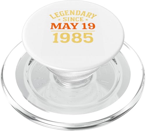Legendär seit dem 19. Mai 1985, tolle Geburtstagsparty im Retro-Look PopSockets PopGrip für MagSafe Legendär seit dem 19. Mai 1985, tolle Geburtstagsparty im Retro-Look PopSockets PopGrip für MagSafe von Vintage May 1985 Birthday Gift Tee for Men & Women
