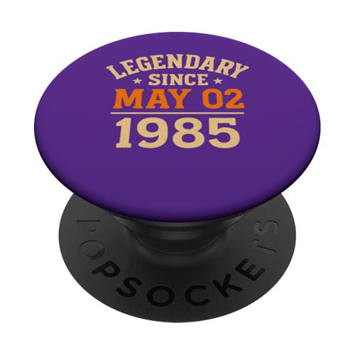 Legendär seit dem 2. Mai 1985, tolle Geburtstagsparty im Retro-Look PopSockets Klebender PopGrip Legendär seit dem 2. Mai 1985, tolle Geburtstagsparty im Retro-Look PopSockets Klebender PopGrip von Vintage May 1985 Birthday Gift Tee for Men & Women