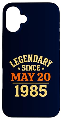 Legendär seit dem 20. Mai 1985, tolle Geburtstagsparty im Retro-Look Hülle für iPhone 16 Plus von Vintage May 1985 Birthday Gift Tee for Men & Women