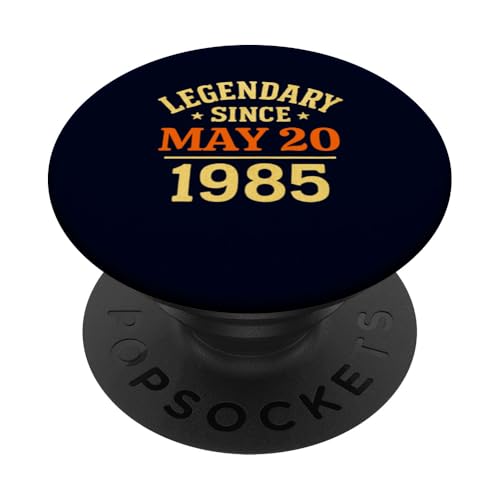 Legendär seit dem 20. Mai 1985, tolle Geburtstagsparty im Retro-Look PopSockets Klebender PopGrip Legendär seit dem 20. Mai 1985, tolle Geburtstagsparty im Retro-Look PopSockets Klebender PopGrip von Vintage May 1985 Birthday Gift Tee for Men & Women