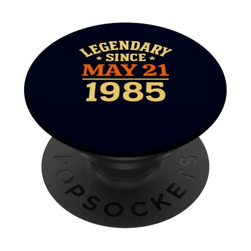 Legendär seit dem 21. Mai 1985, tolle Geburtstagsparty im Retro-Look PopSockets Klebender PopGrip Legendär seit dem 21. Mai 1985, tolle Geburtstagsparty im Retro-Look PopSockets Klebender PopGrip von Vintage May 1985 Birthday Gift Tee for Men & Women
