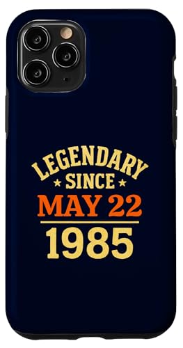 Legendär seit dem 22. Mai 1985, tolle Geburtstagsparty im Retro-Look Hülle für iPhone 11 Pro von Vintage May 1985 Birthday Gift Tee for Men & Women