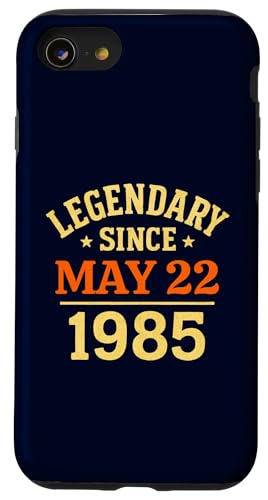 Legendär seit dem 22. Mai 1985, tolle Geburtstagsparty im Retro-Look Hülle für iPhone SE (2020) / 7 / 8 von Vintage May 1985 Birthday Gift Tee for Men & Women