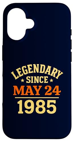 Legendär seit dem 24. Mai 1985, tolle Geburtstagsparty im Retro-Look Hülle für iPhone 16 von Vintage May 1985 Birthday Gift Tee for Men & Women
