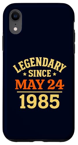 Legendär seit dem 24. Mai 1985, tolle Geburtstagsparty im Retro-Look Hülle für iPhone XR von Vintage May 1985 Birthday Gift Tee for Men & Women