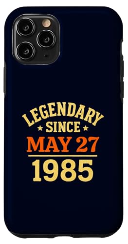 Legendär seit dem 27. Mai 1985, tolle Geburtstagsparty im Retro-Look Hülle für iPhone 11 Pro von Vintage May 1985 Birthday Gift Tee for Men & Women