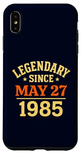 Legendär seit dem 27. Mai 1985, tolle Geburtstagsparty im Retro-Look Hülle für iPhone XS Max von Vintage May 1985 Birthday Gift Tee for Men & Women