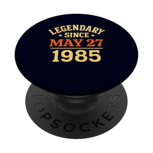 Legendär seit dem 27. Mai 1985, tolle Geburtstagsparty im Retro-Look PopSockets Klebender PopGrip Legendär seit dem 27. Mai 1985, tolle Geburtstagsparty im Retro-Look PopSockets Klebender PopGrip von Vintage May 1985 Birthday Gift Tee for Men & Women
