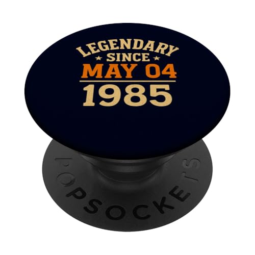 Legendär seit dem 4. Mai 1985, tolle Geburtstagsparty im Retro-Look PopSockets Klebender PopGrip Legendär seit dem 4. Mai 1985, tolle Geburtstagsparty im Retro-Look PopSockets Klebender PopGrip von Vintage May 1985 Birthday Gift Tee for Men & Women