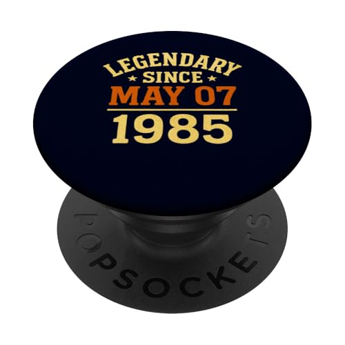 Legendär seit dem 7. Mai 1985 Fantastische Geburtstagsparty im Retro-Look PopSockets Klebender PopGrip Legendär seit dem 7. Mai 1985 Fantastische Geburtstagsparty im Retro-Look PopSockets Klebender PopGrip von Vintage May 1985 Birthday Gift Tee for Men & Women
