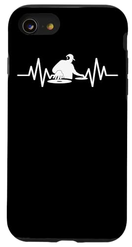 Retro Music Disk-Jockey DJ 90er Jahre Vinyl-Schallplatte Hülle für iPhone SE (2020) / 7 / 8 von Vintage Music-Player Accessories Gifts Shirts