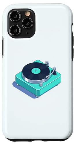 Vinyl-Schallplattenspieler-Grafikdesign Hülle für iPhone 11 Pro von Vintage Music Turntable