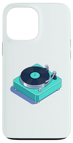 Vinyl-Schallplattenspieler-Grafikdesign Hülle für iPhone 13 Pro Max von Vintage Music Turntable